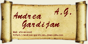 Andrea Gardijan vizit kartica